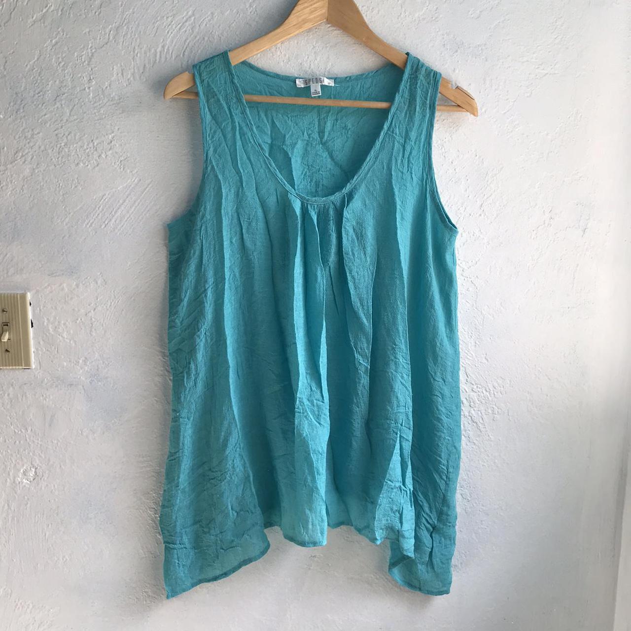 Product Image 1 - 1990s Vintage Semi Sheer Turquoise