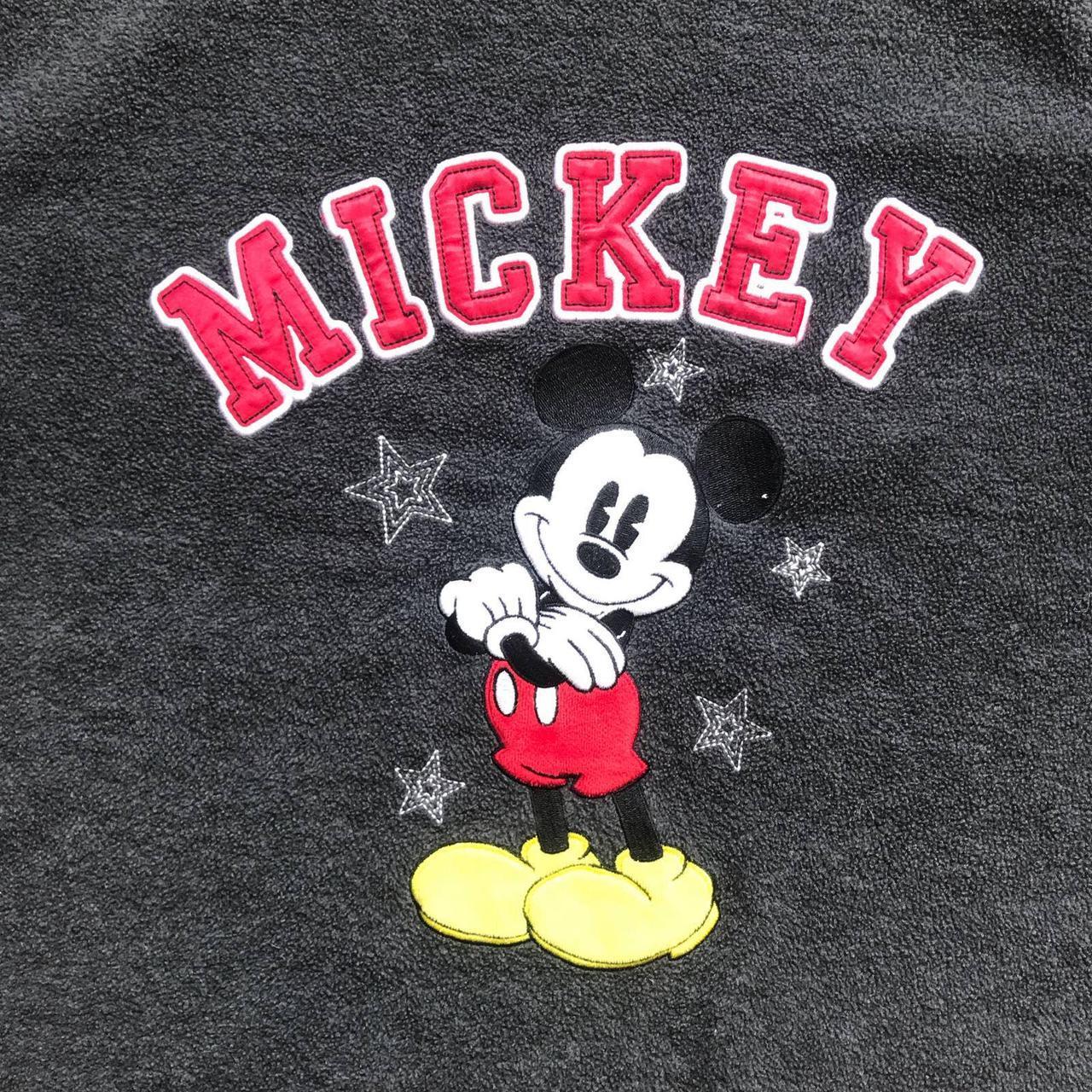 y2k Vintage MICKEY Mouse Disney Spell Out Fleece... - Depop