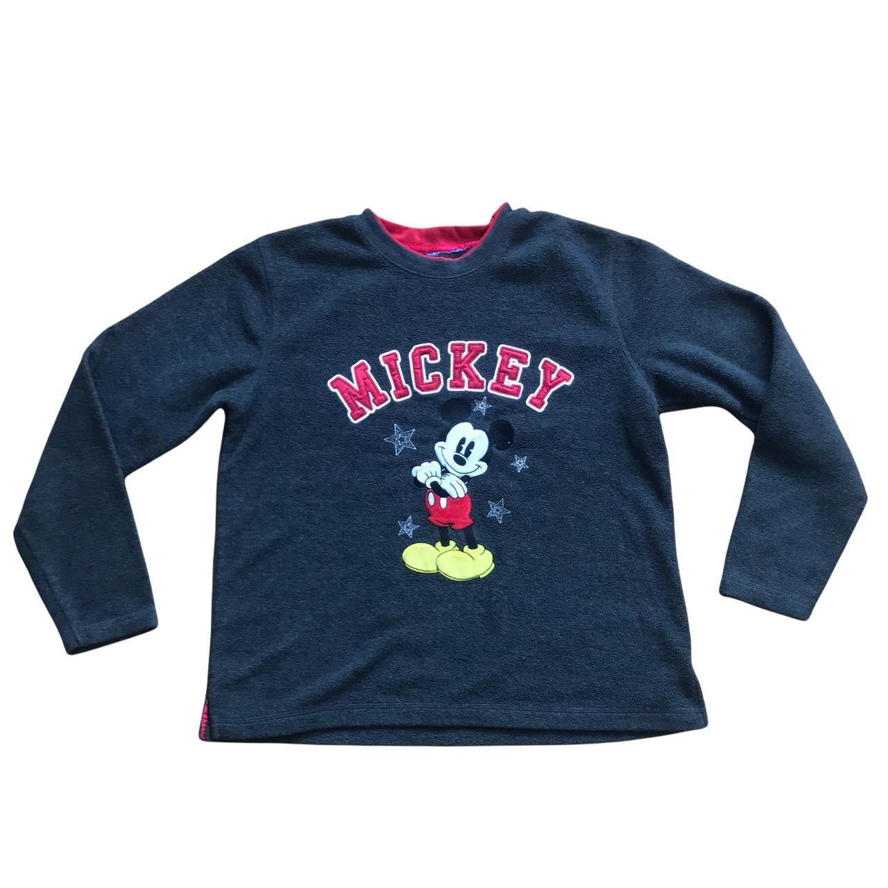 y2k Vintage MICKEY Mouse Disney Spell Out Fleece... - Depop