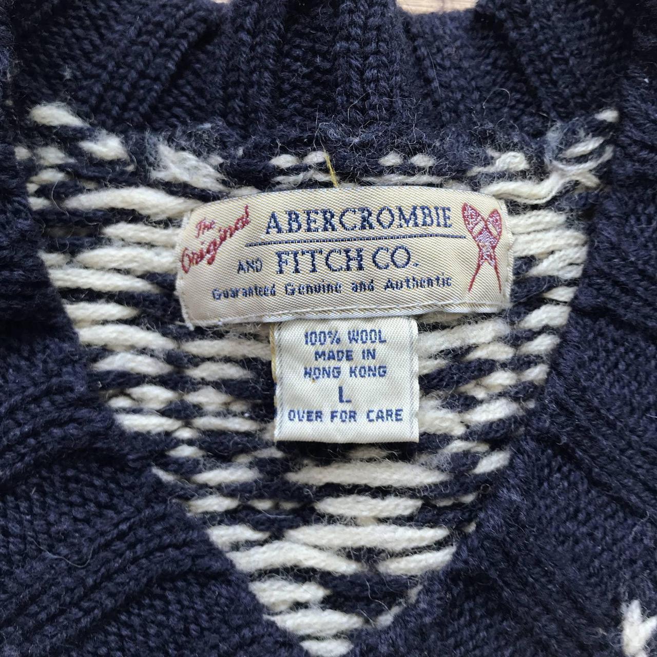 1990s VTG Abercrombie Fitch 100 Wool Chunky Knit Depop