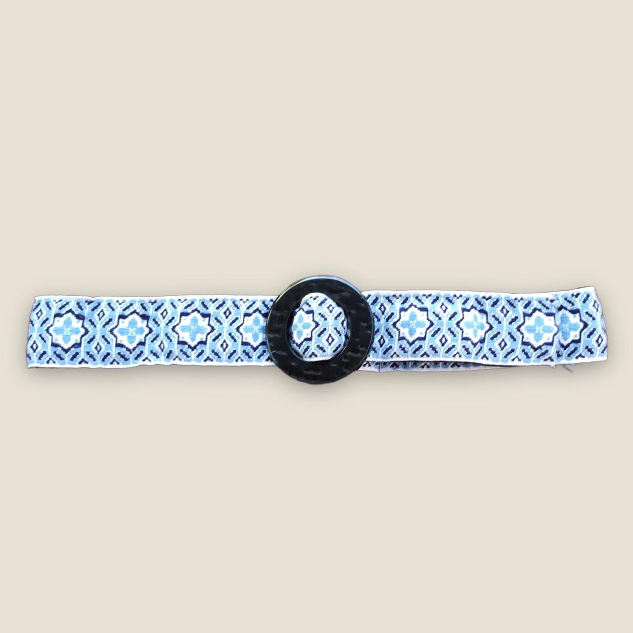 American Vintage Women's Blue and White Belt