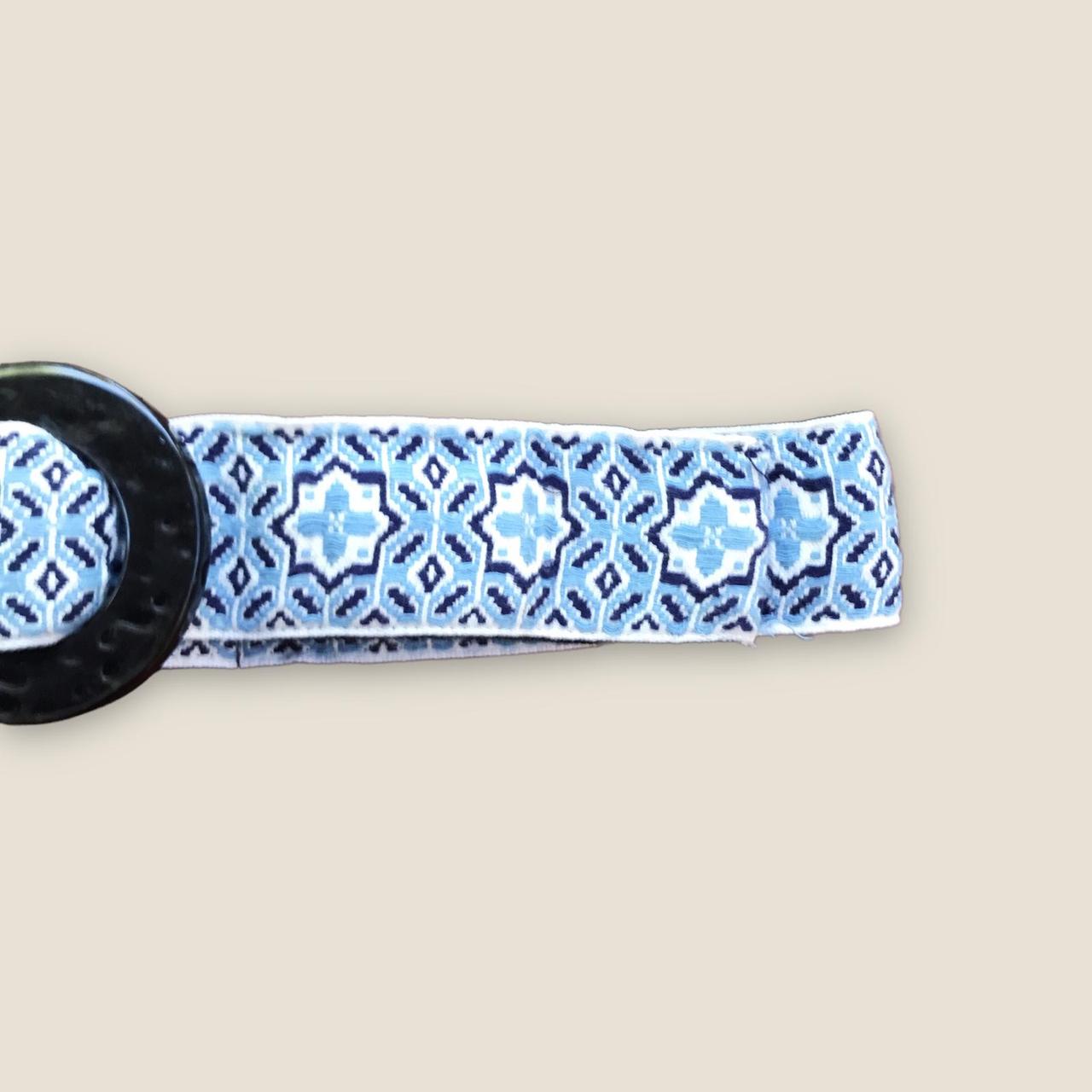 American Vintage Women's Blue and White Belt (2)