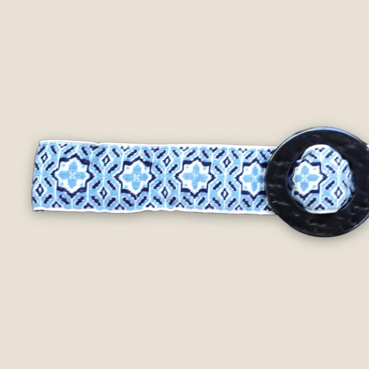 American Vintage Women's Blue and White Belt (3)