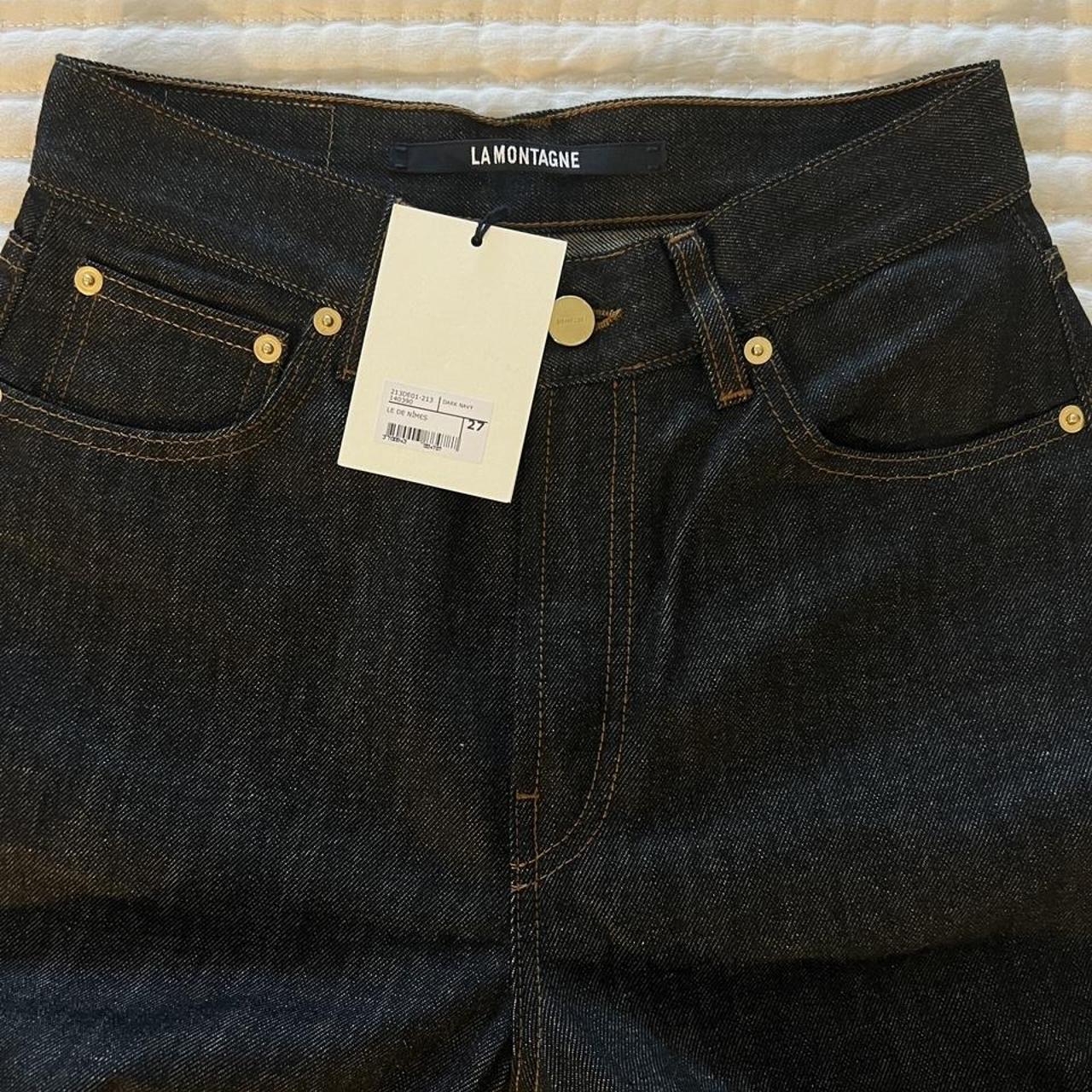 Jacquemus Women's Navy and Blue Jeans (2)