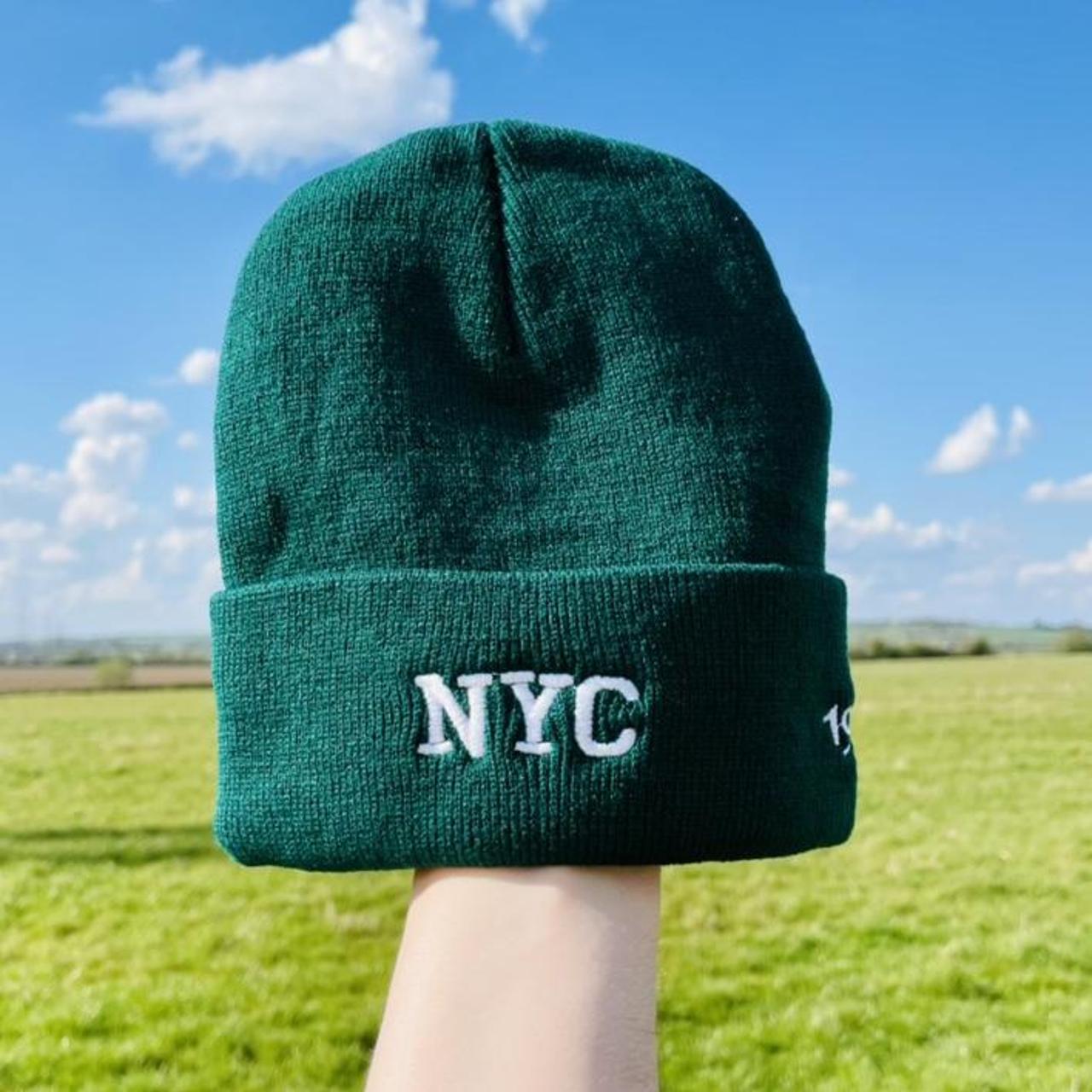 NYC Embroidered Beanie Hat Classic Unisex Stretch - Depop