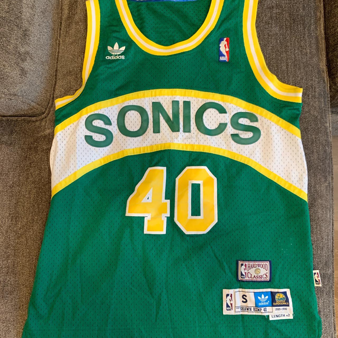 Shawn Kemp Signed Jersey - Sonics Green Adidas Hardwood Classics