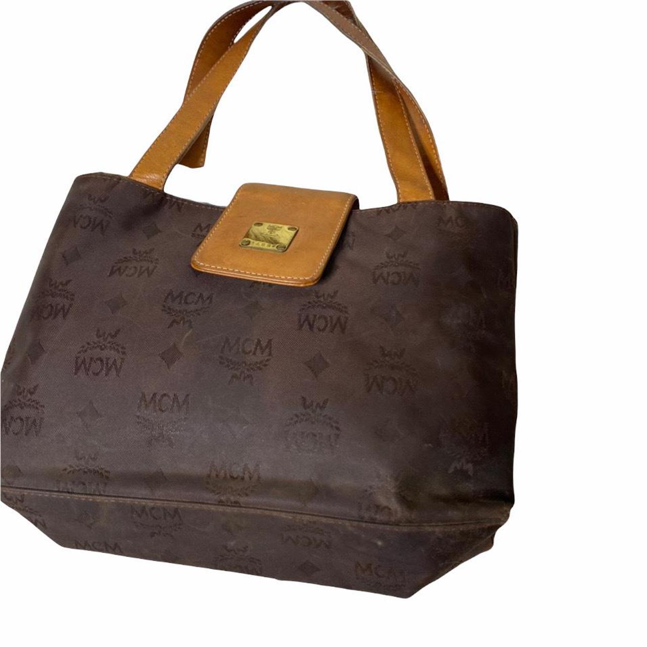 💯Guaranteed Authentic MCM Tote Bag Excellent - Depop