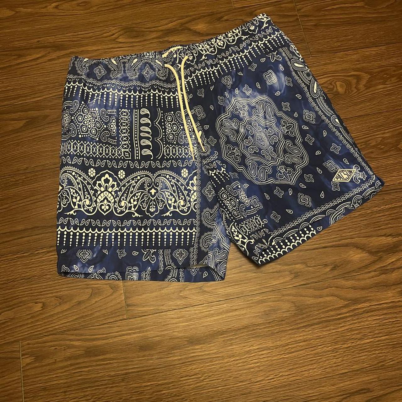 Pacsun blue bandana shorts. Only tried on. Tags... - Depop