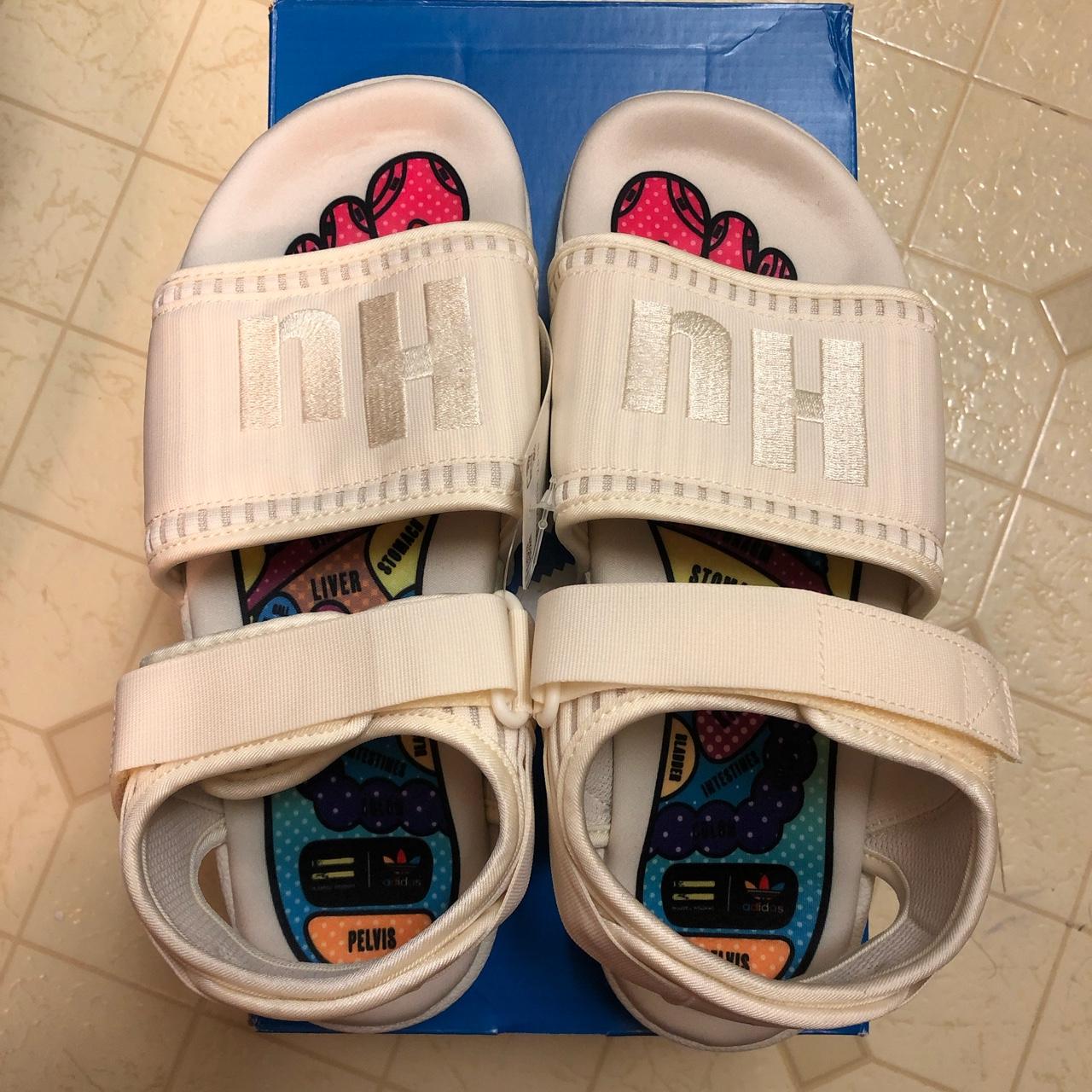 Brand New Adidas Adilette 2 Pharrell Sandals. Size Depop