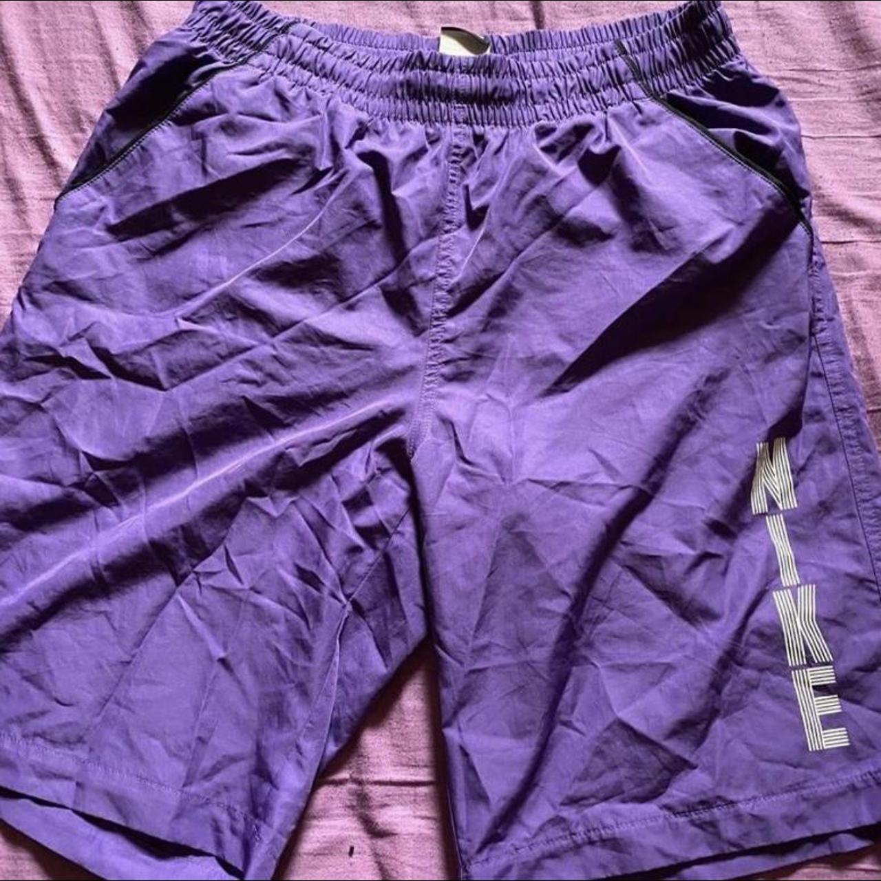 mens nike purple shorts