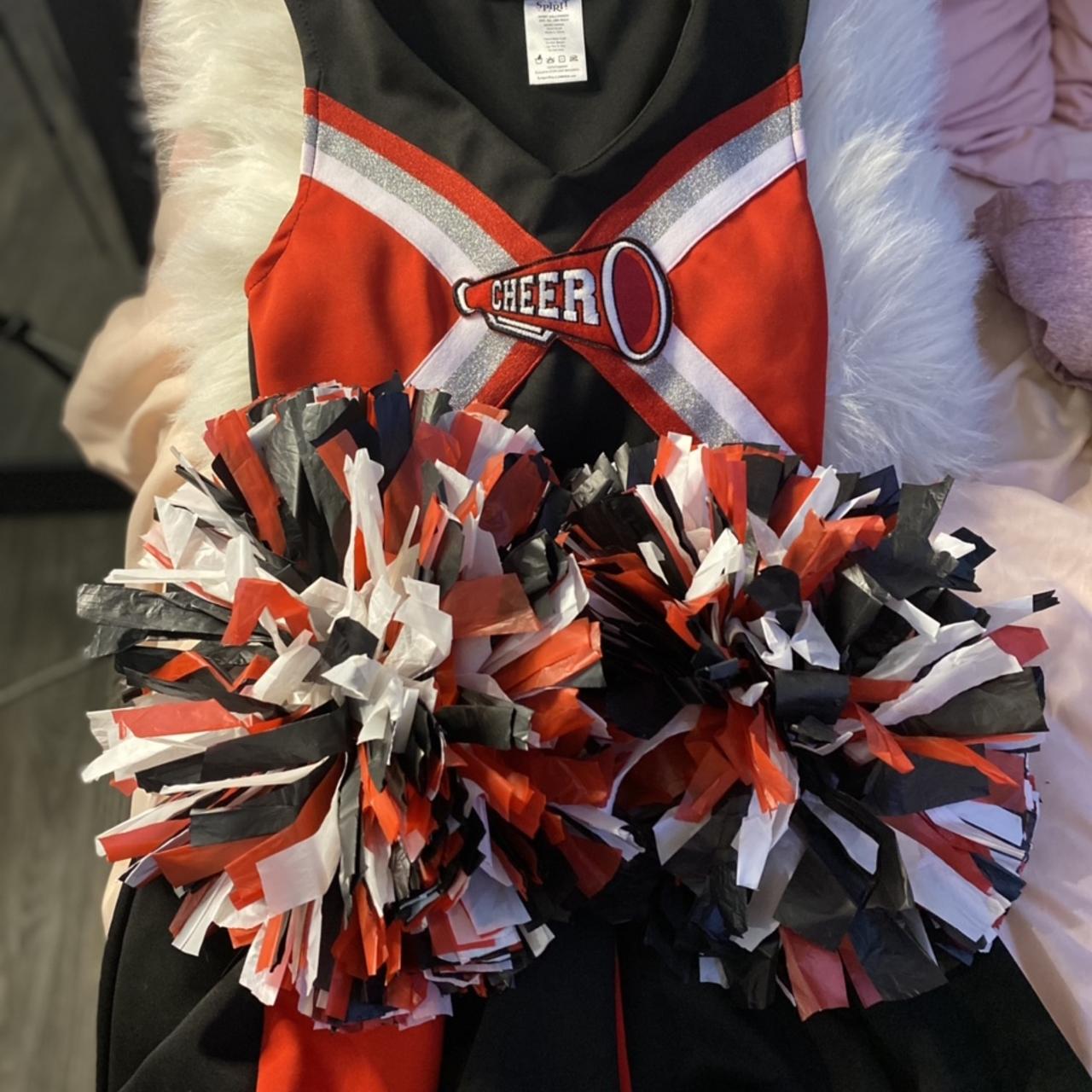 Red and Black Spirit Pom Pom