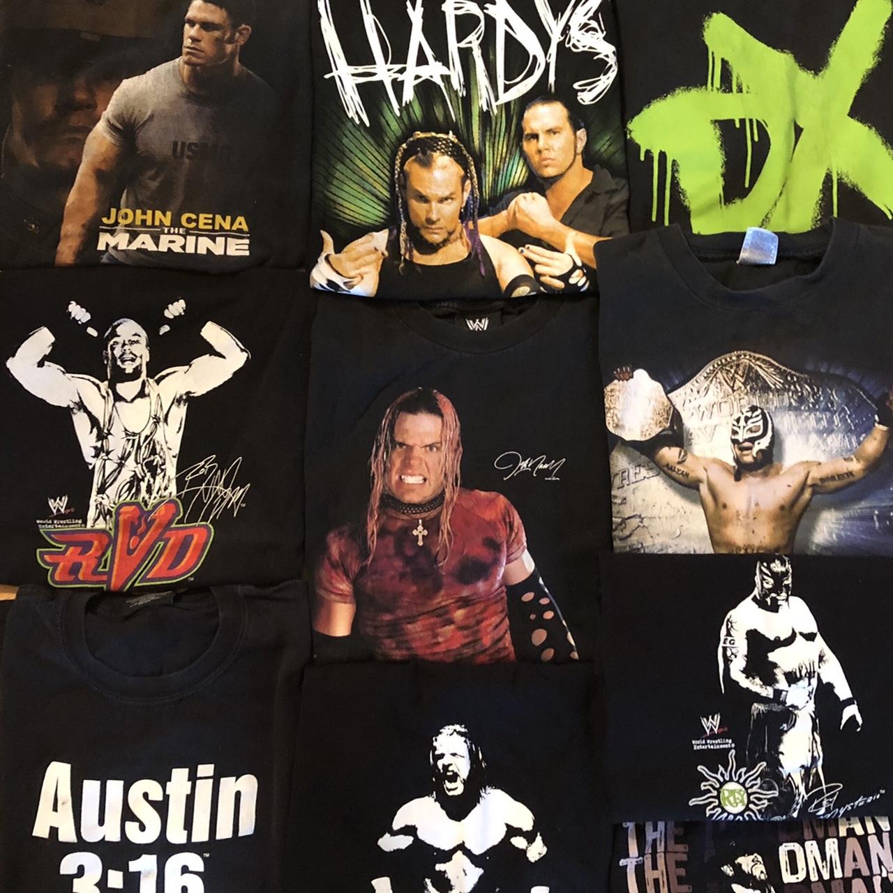 Vintage Early 2000s WWE / WWF / Wrestling T Shirts •... - Depop