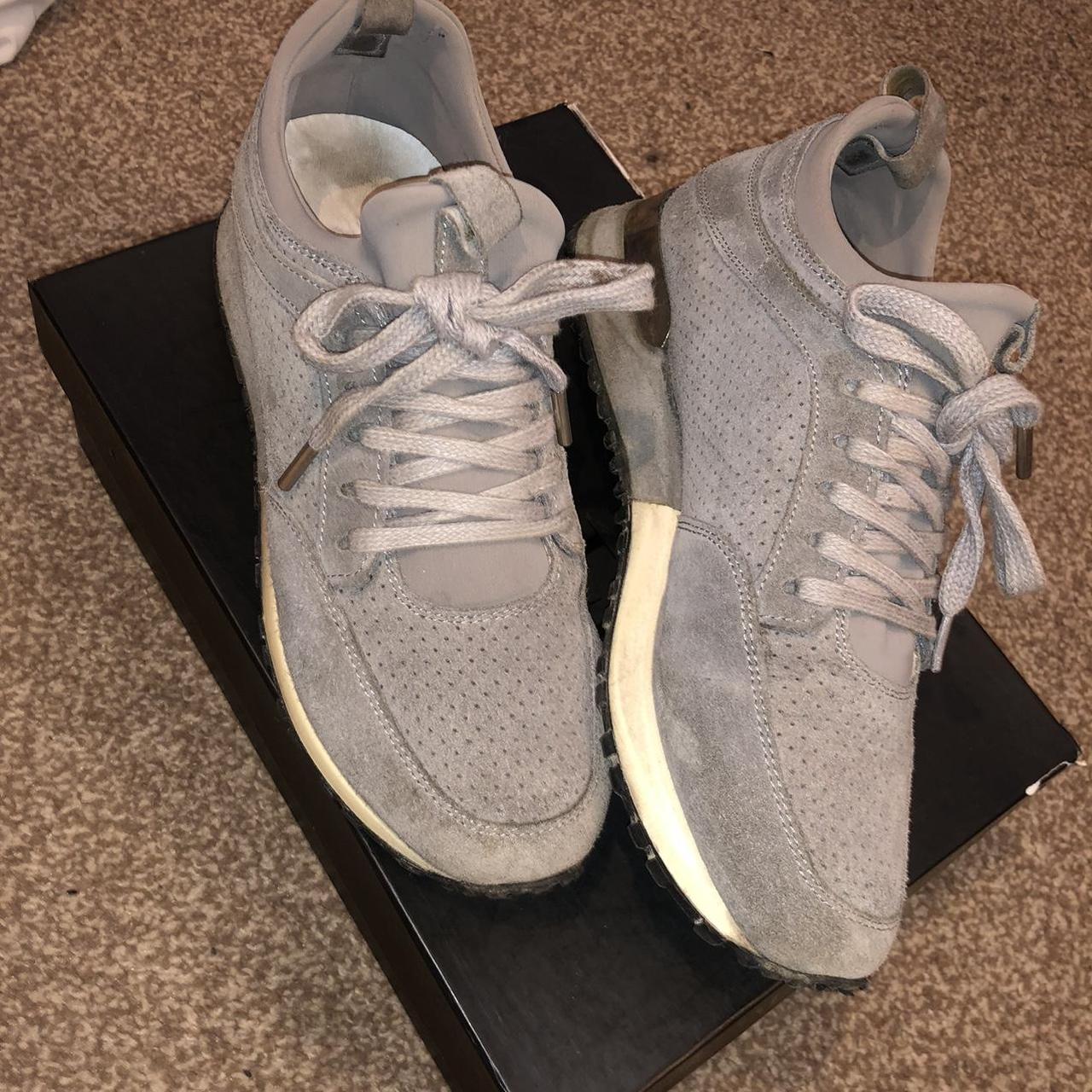 mens grey mallet trainers