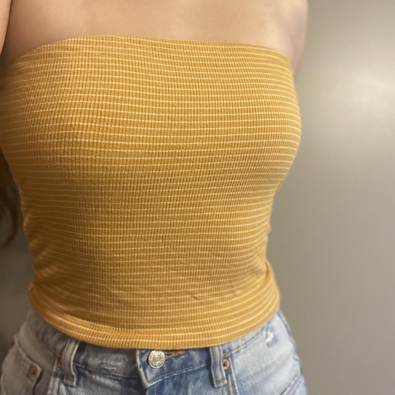 American eagle yellow tube top best sale