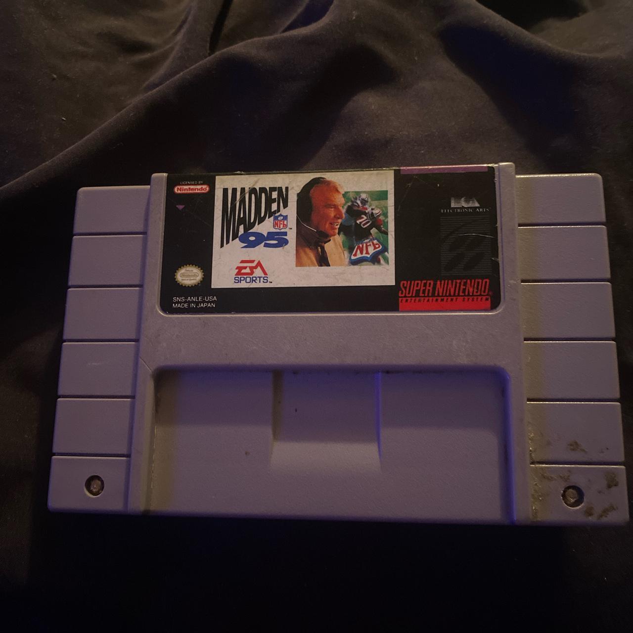 MADDEN 95 SNES AUTHENTIC - Depop