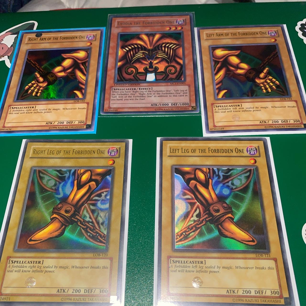 All 5 Pieces Of Exodia The Forbidden One Comes - Depop