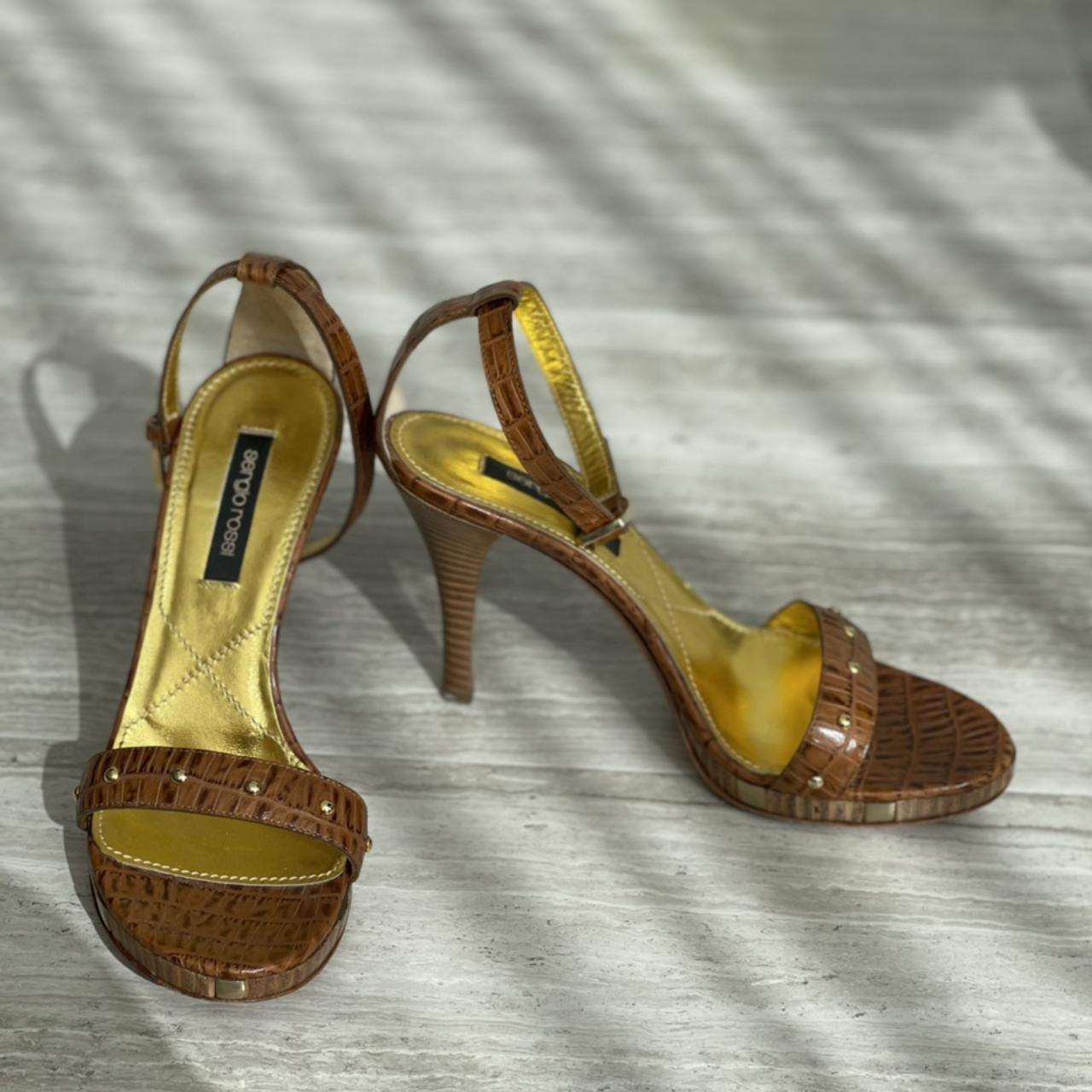 Sergio Rossi Women's Tan and Brown Sandals (2)