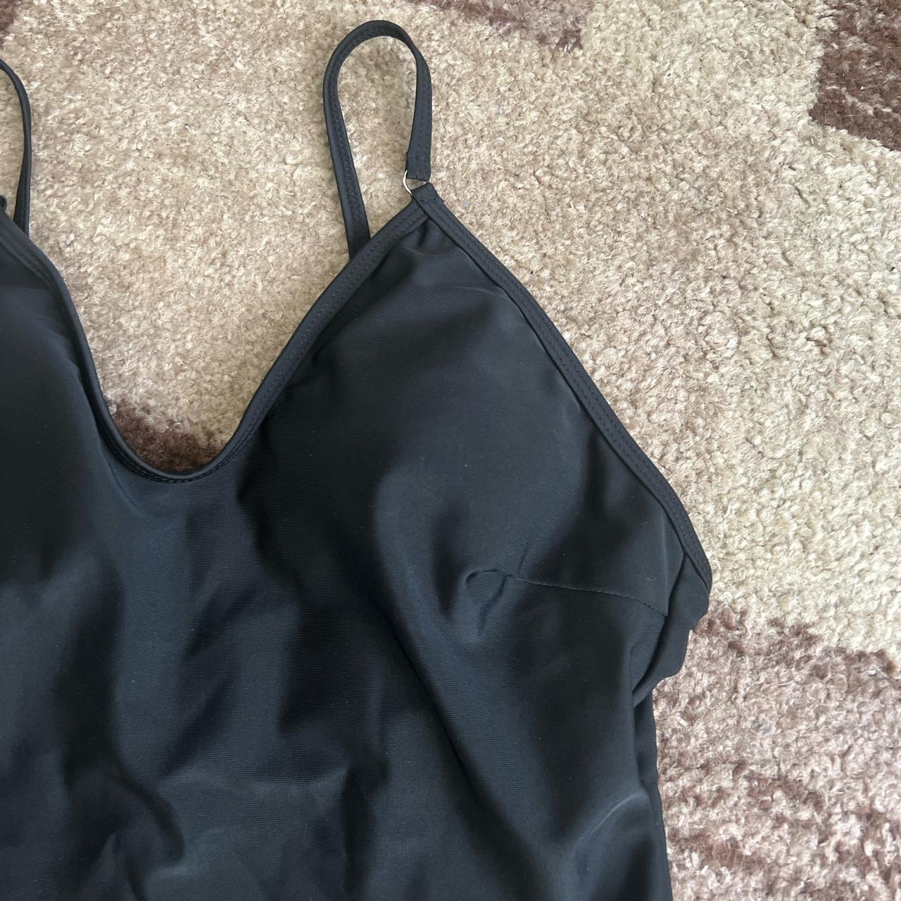 black, high leg one piece bathing suit *NEVER... - Depop