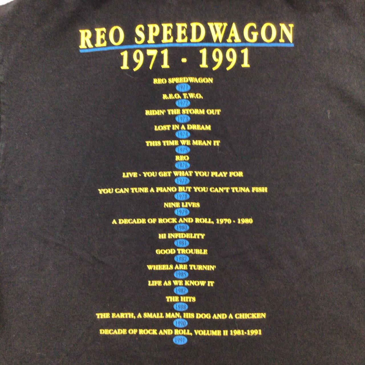 Vtg 1991 REO 2024 Speedwagon single stitch