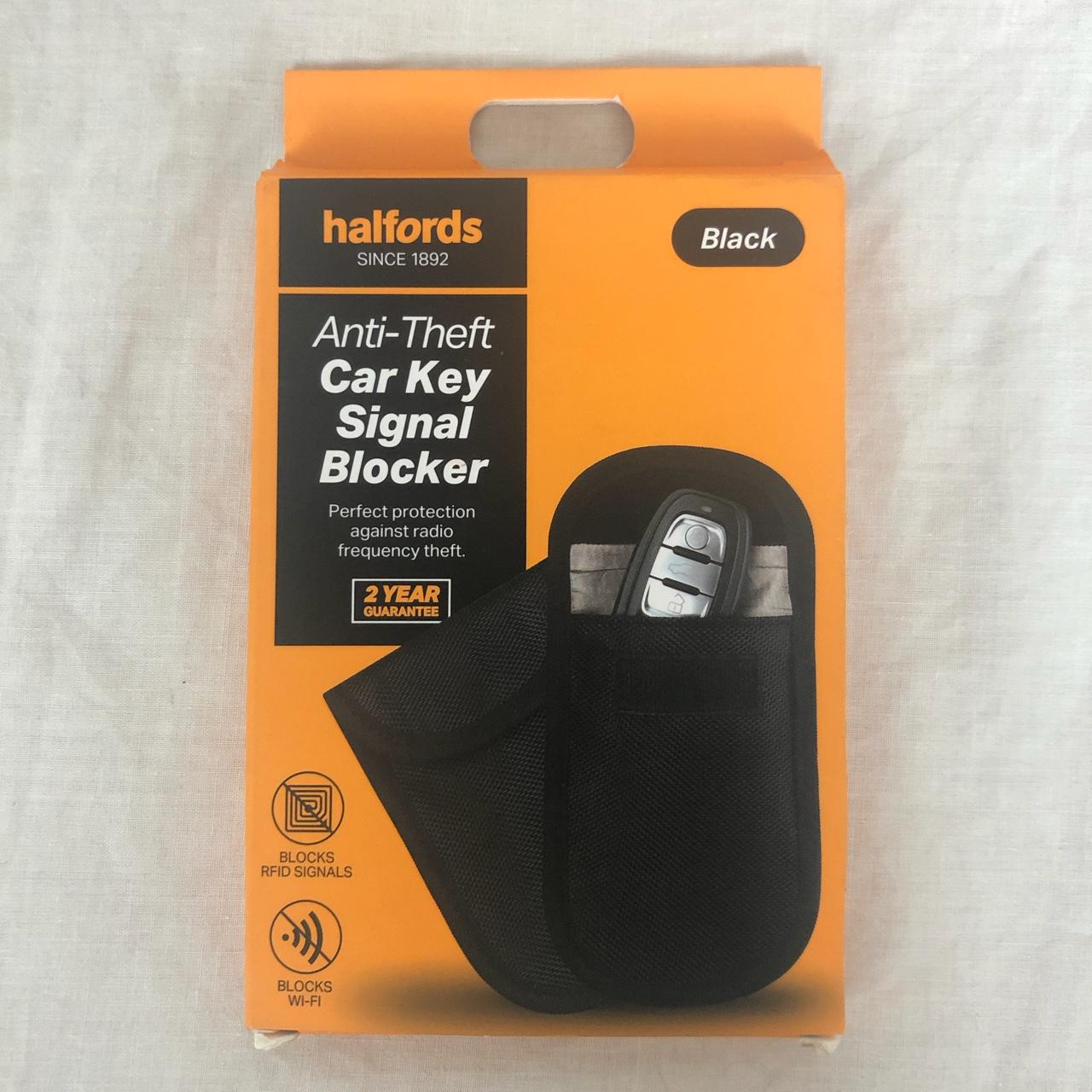 Halfords Anti-Theft Car Key Signal Blocker - Black