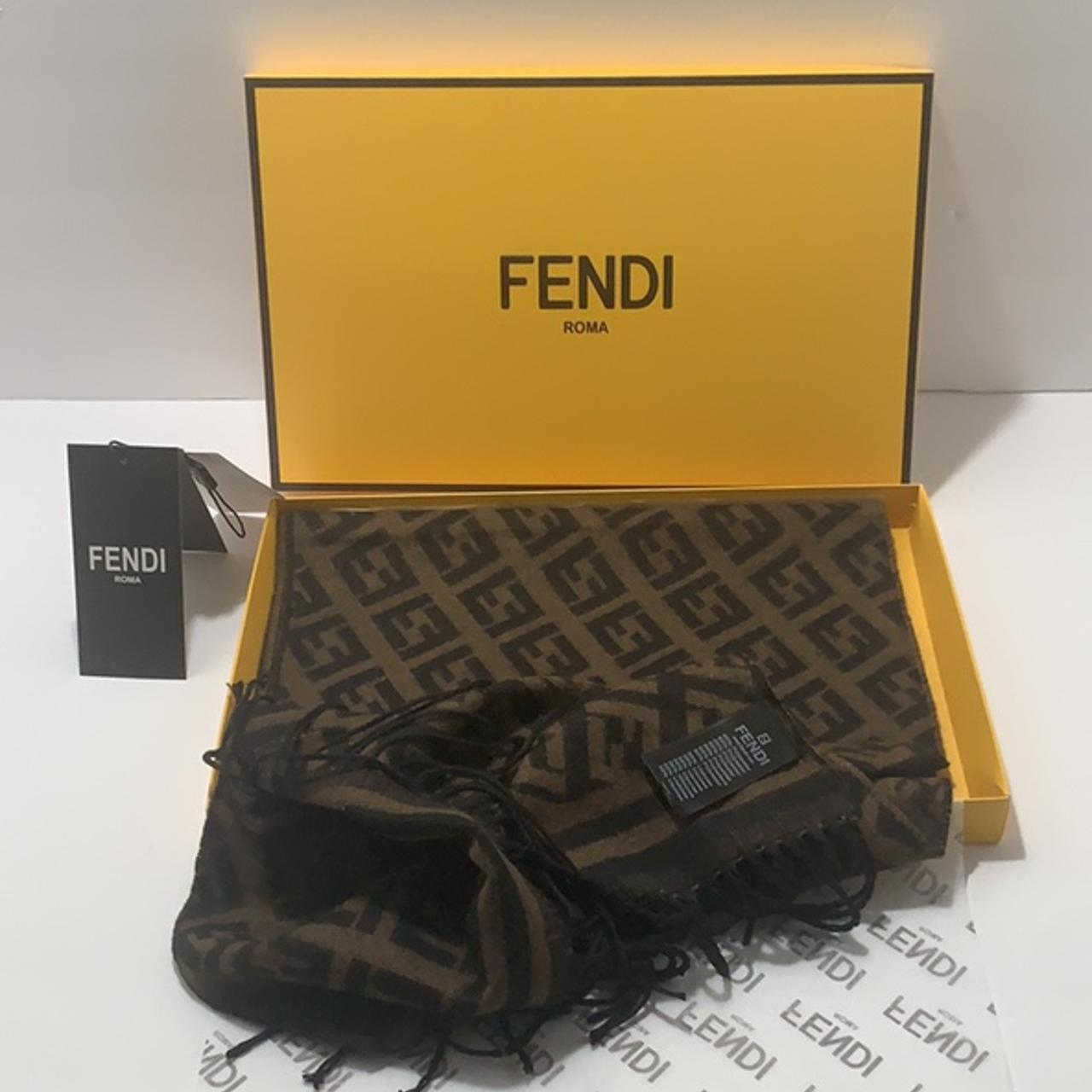 Fendi Scarf. In the box. Used a couple of times... - Depop