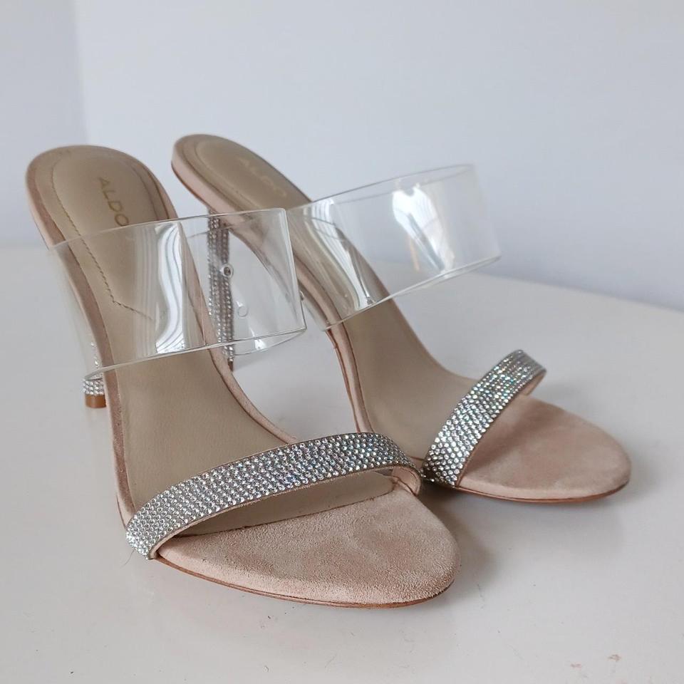 aldo clear strap heels