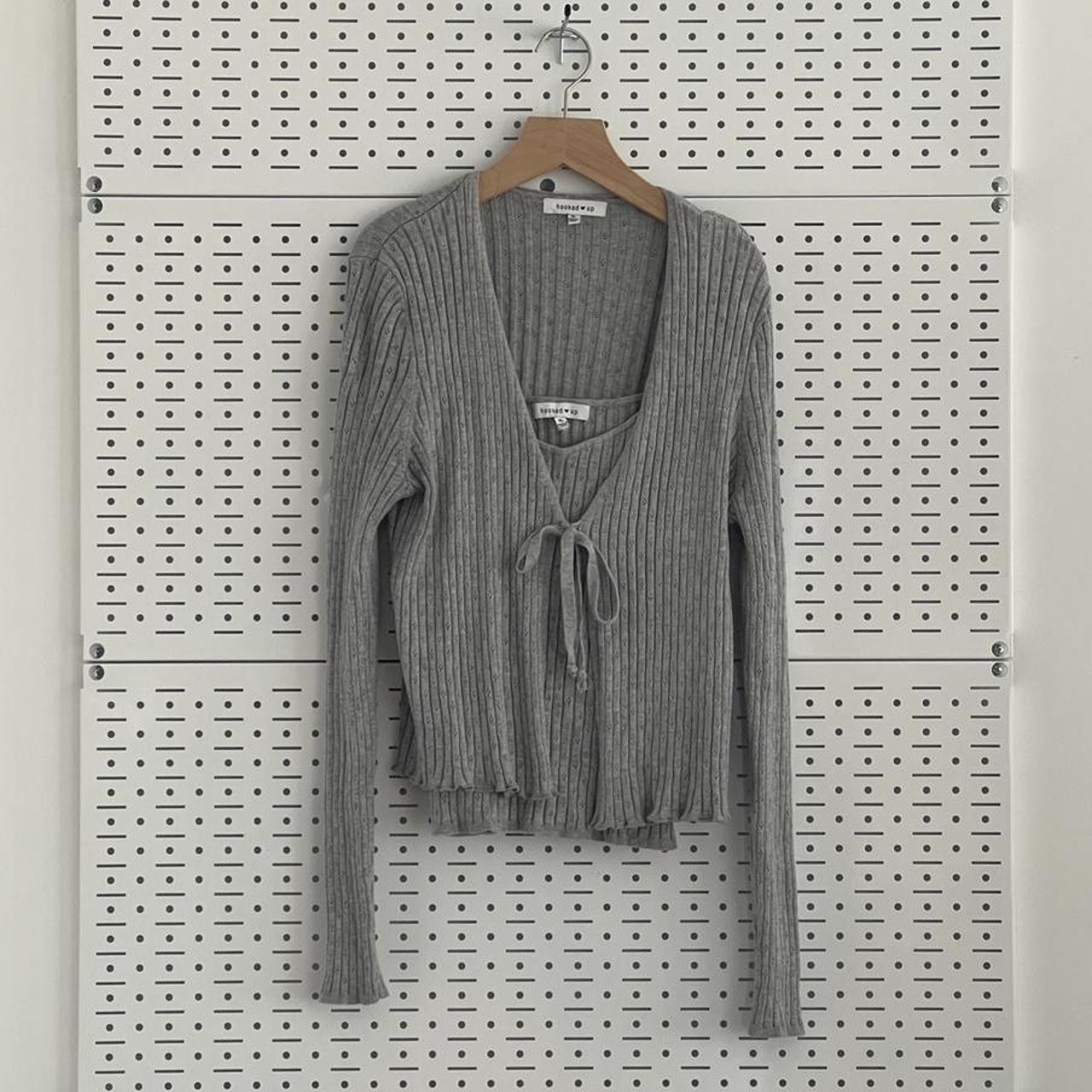 Hooked Up by IOT Women's Grey Cardigan