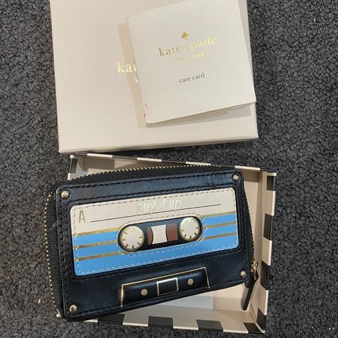 kate spade cassette tape clutch