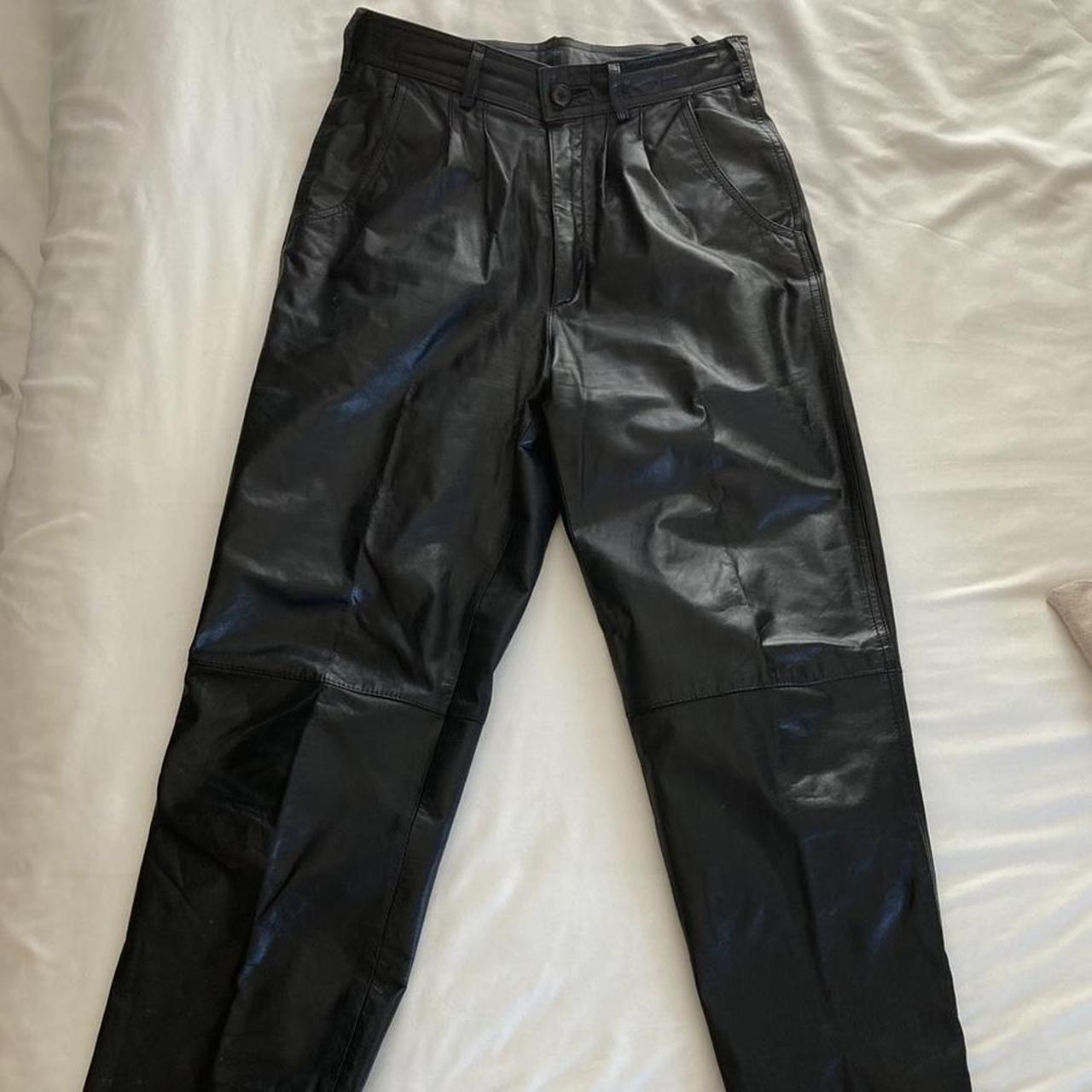 Vintage leather hot sale motorcycle pants