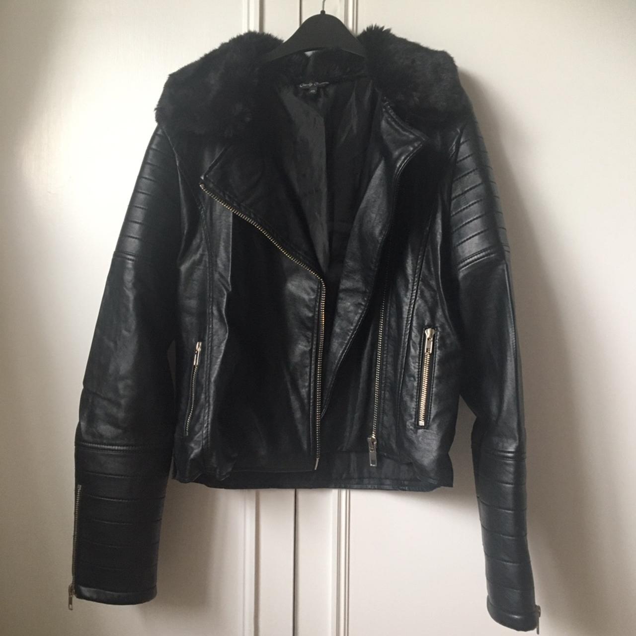 Matalan faux leather discount jacket