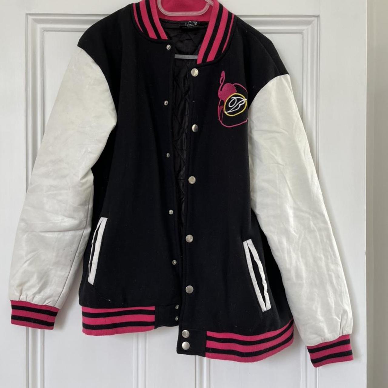 Billionaire Boys Club Men's Black and Pink Jacket Depop