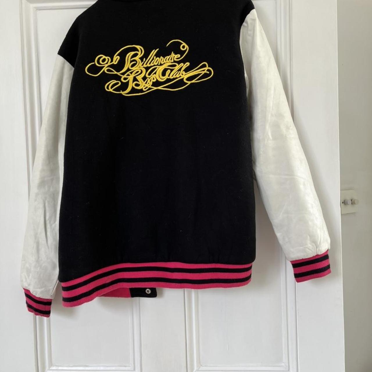 Billionaire Boys Club Men's Black and Pink Jacket Depop