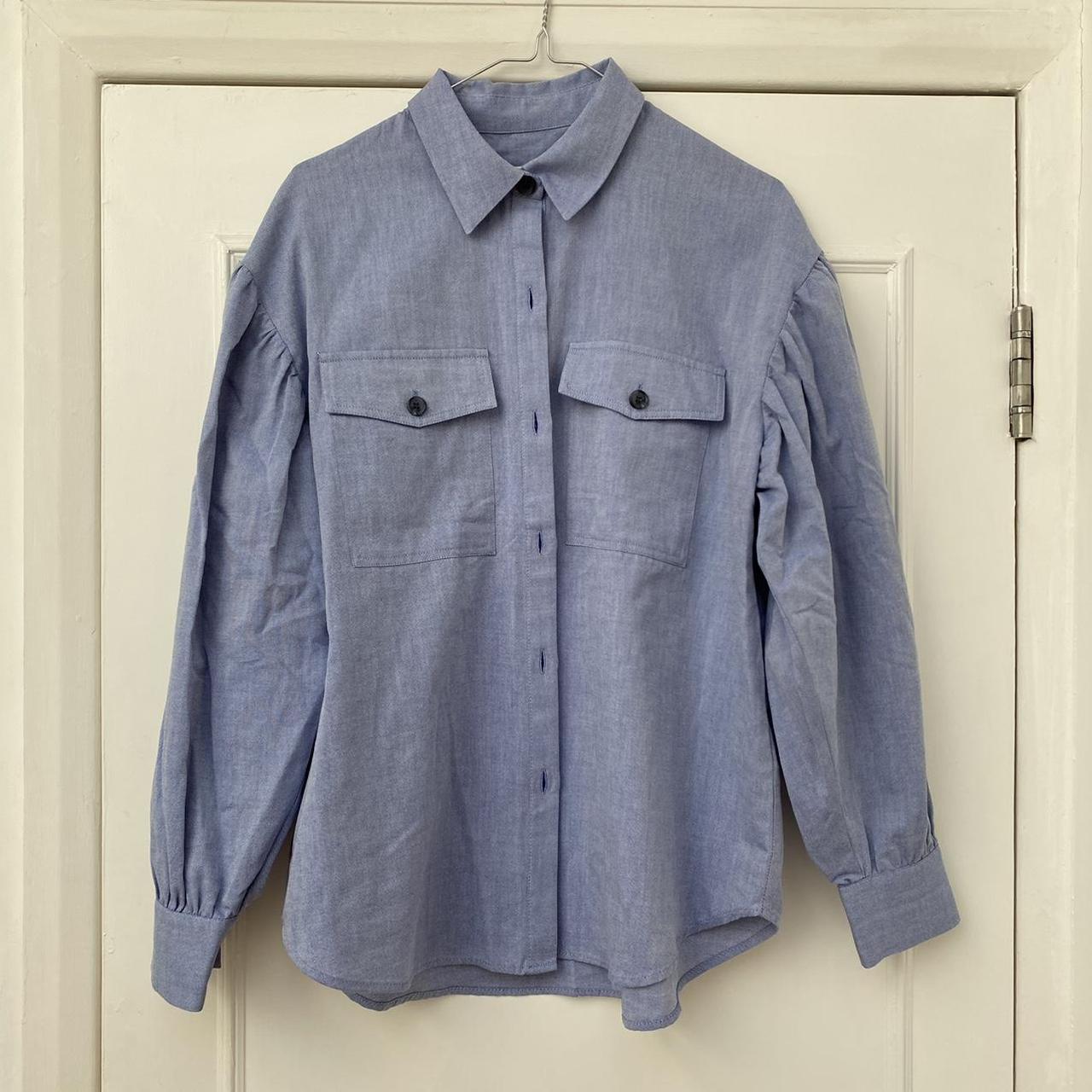 Hollister Co. Women's Blue and Purple Shirt | Depop