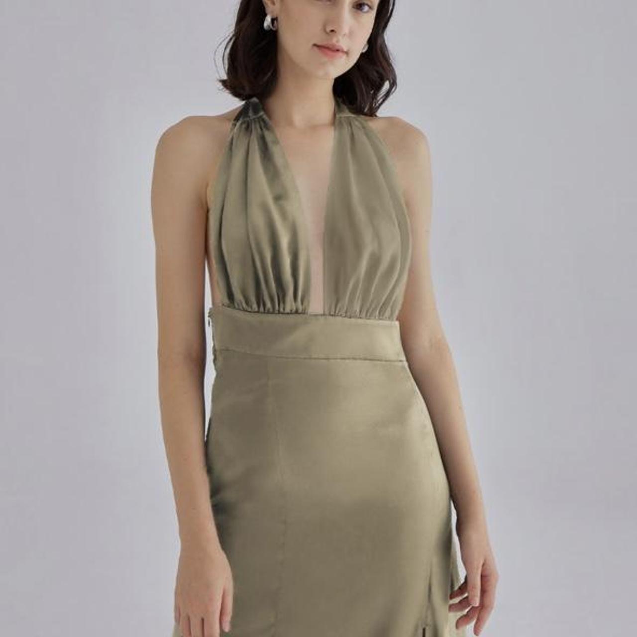 SIKSILK Women's Gold Dress (3)