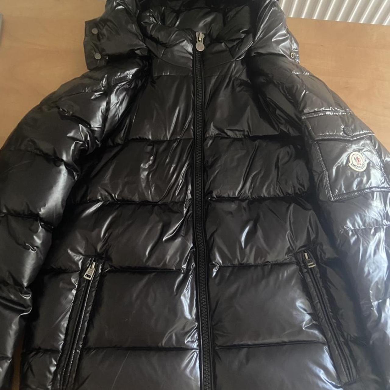 Black Moncler Maya Jacket. Condition is brand new,... - Depop