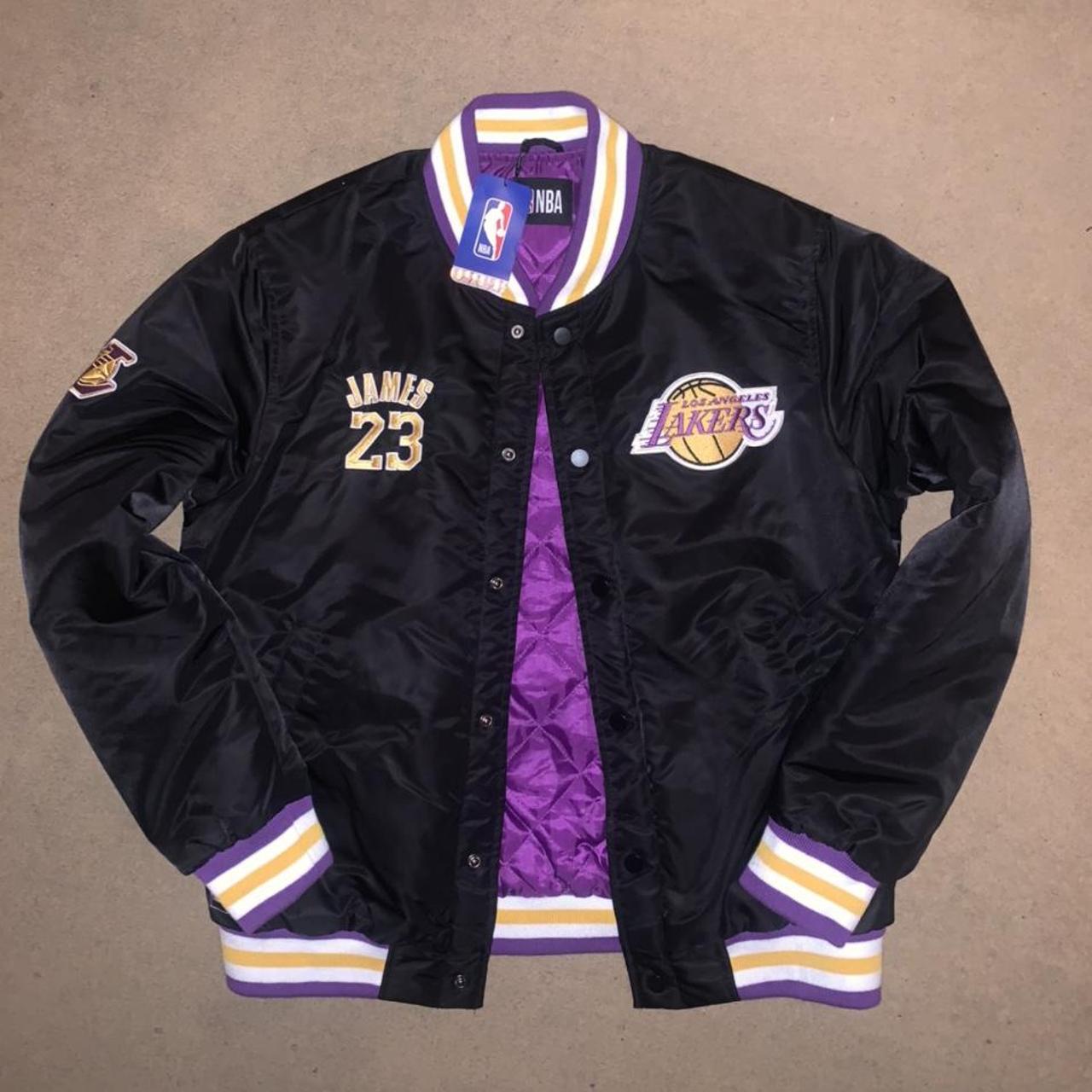 black lakers bomber jacket