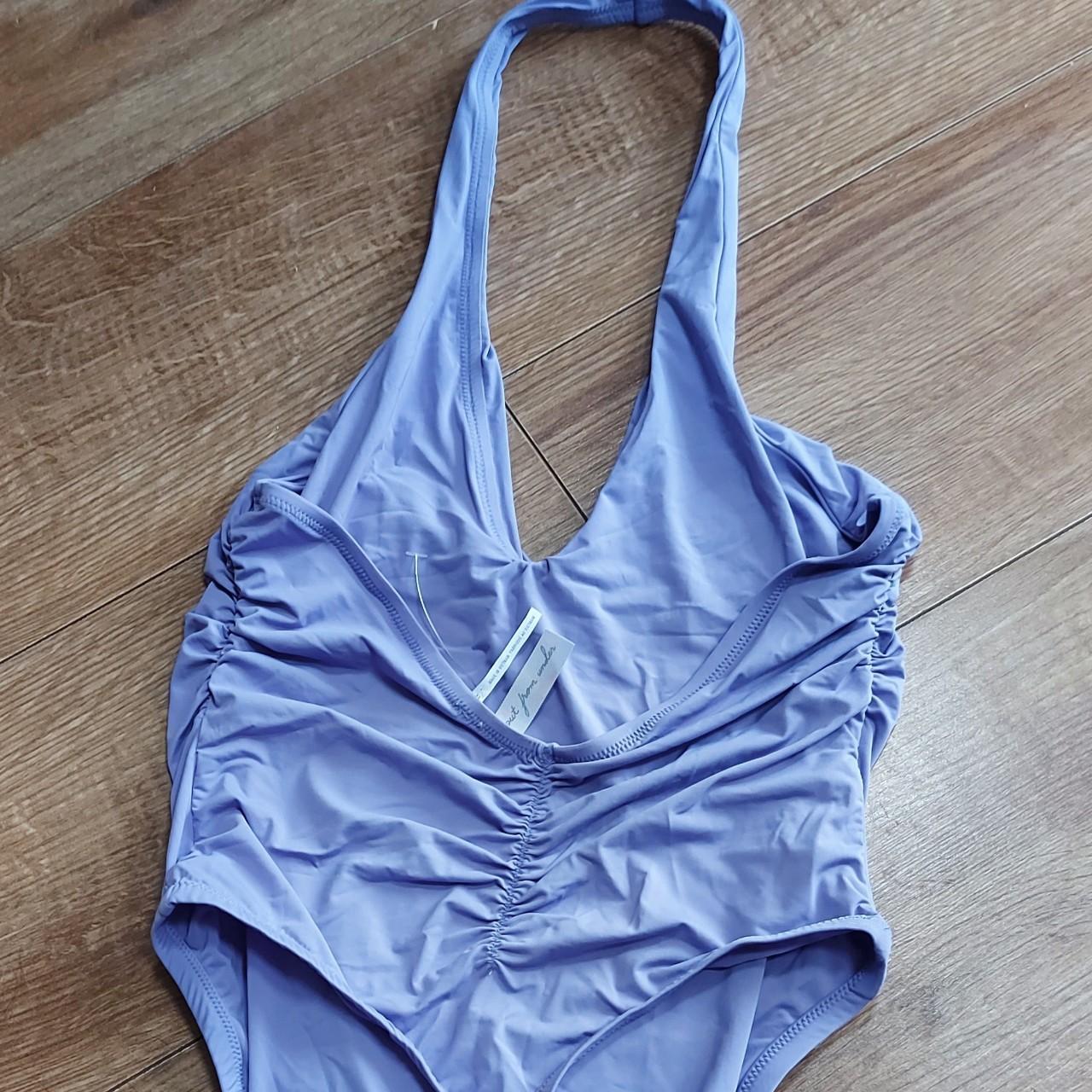 Urban Outfitters Purple Sorelle Halter Bodysuit.... Depop