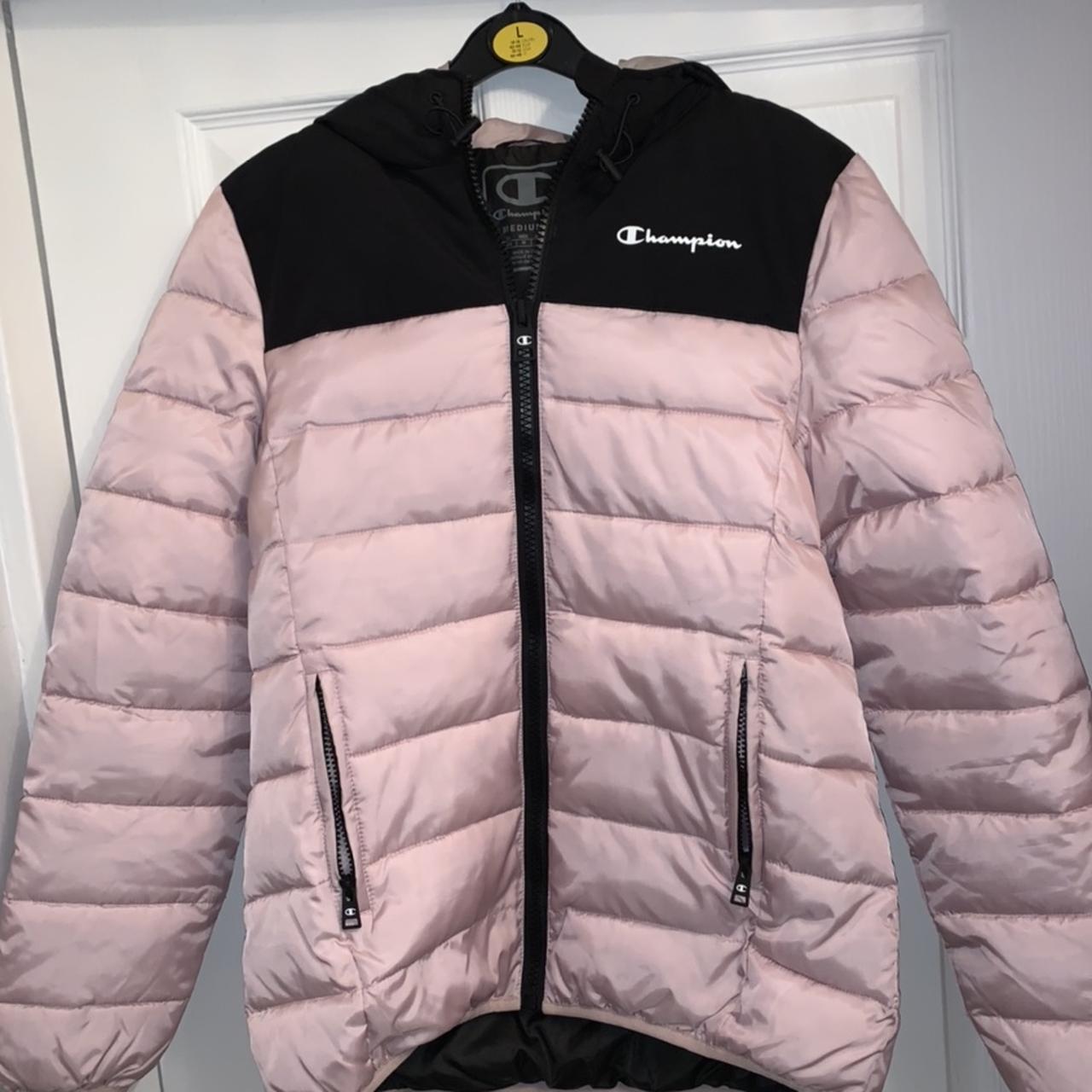 black champion bubble coat