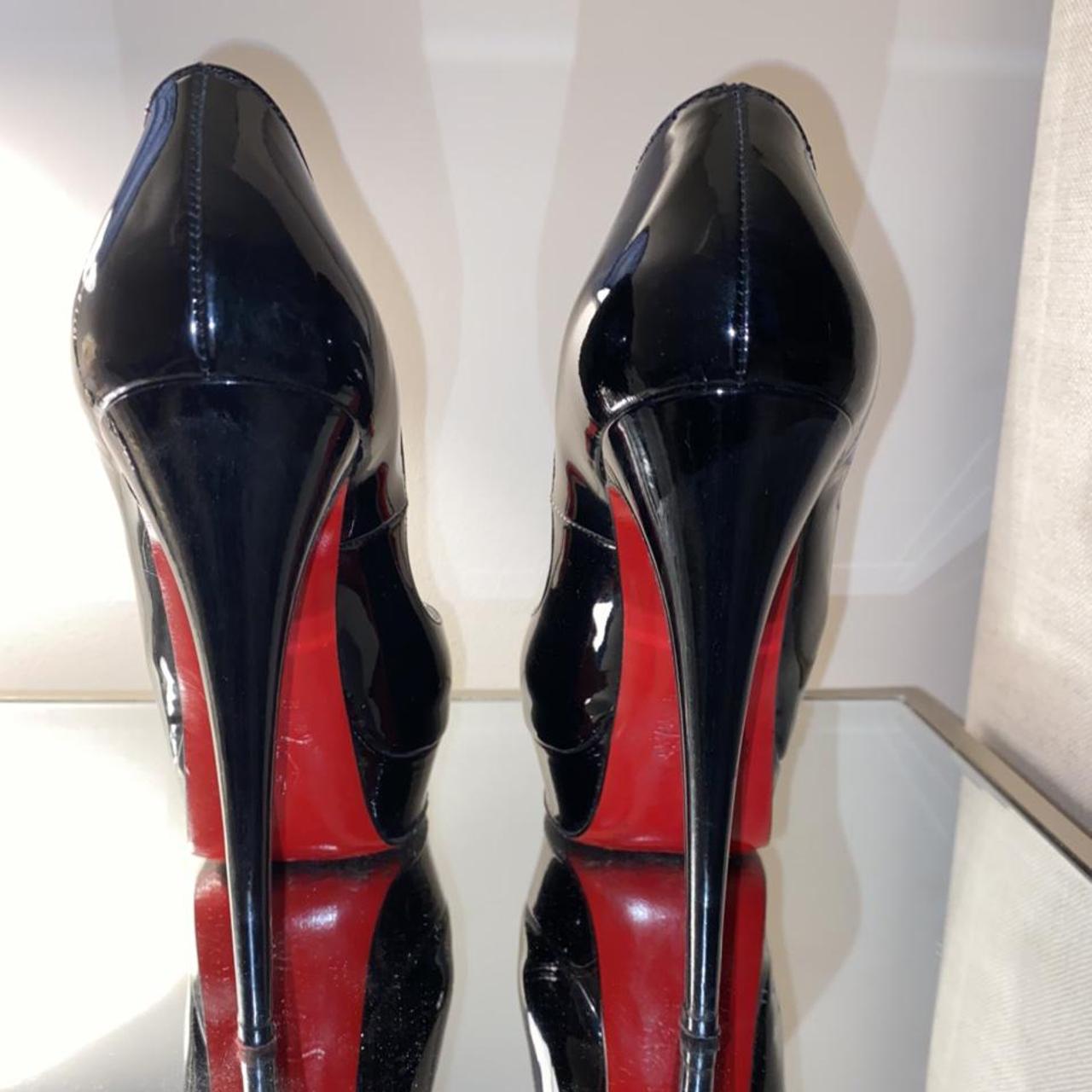 Christian Louboutin Lady Peep 150mm Black Patent Leather EU 39 UK 6 | Luxe  Collective