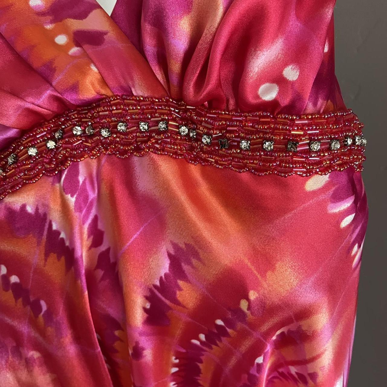 Y2K pink and orange tie dye dress Perfect for prom... Depop