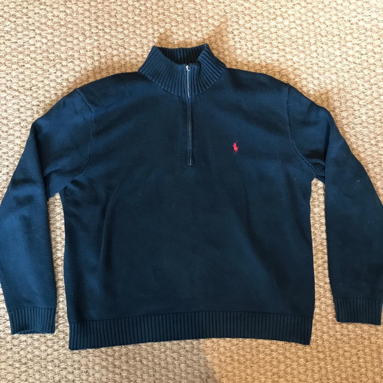 Ralph Lauren Quarter-Zip • Size XXL 📍 • Condition... - Depop