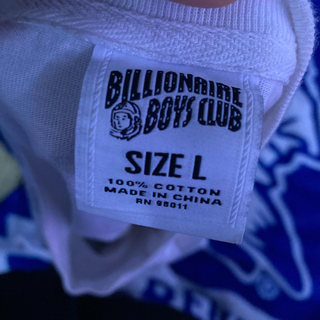 Billionaire Boys Club Men's White and Pink T-shirt | Depop