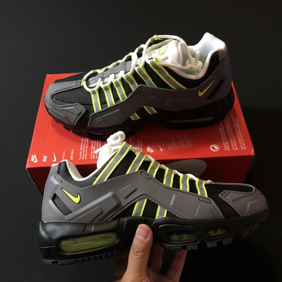 Nike Air Max 95 NDSTRKT Neon Green Black Grey White... - Depop