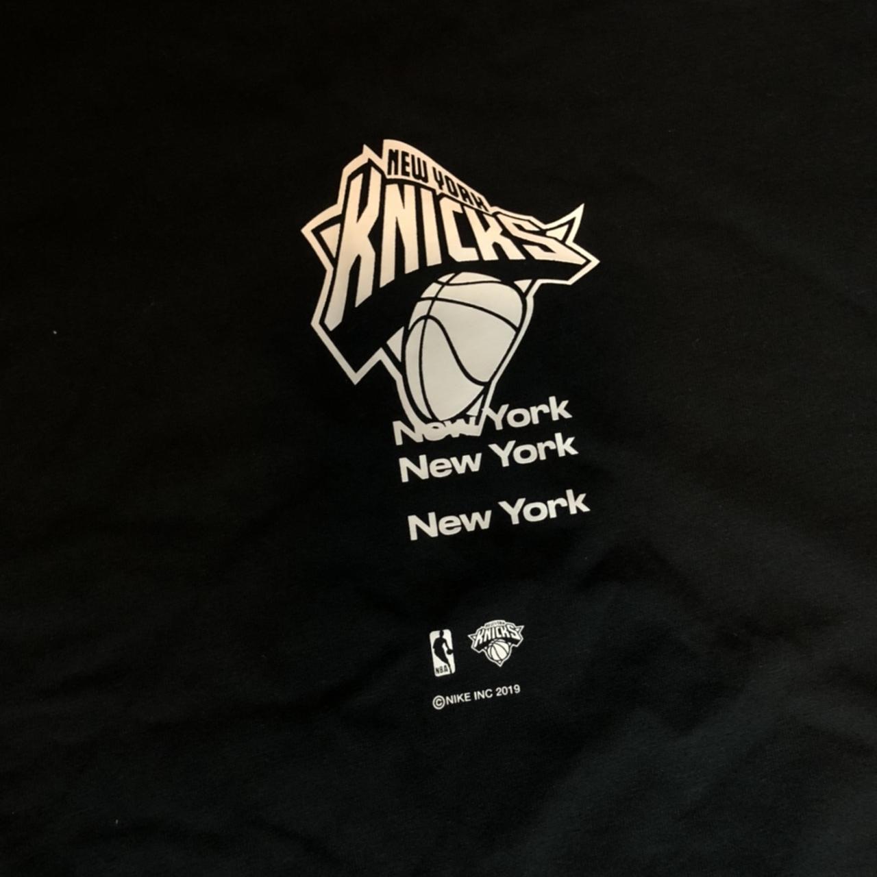 Nike NBA T Shirts New York Knicks Black White... - Depop