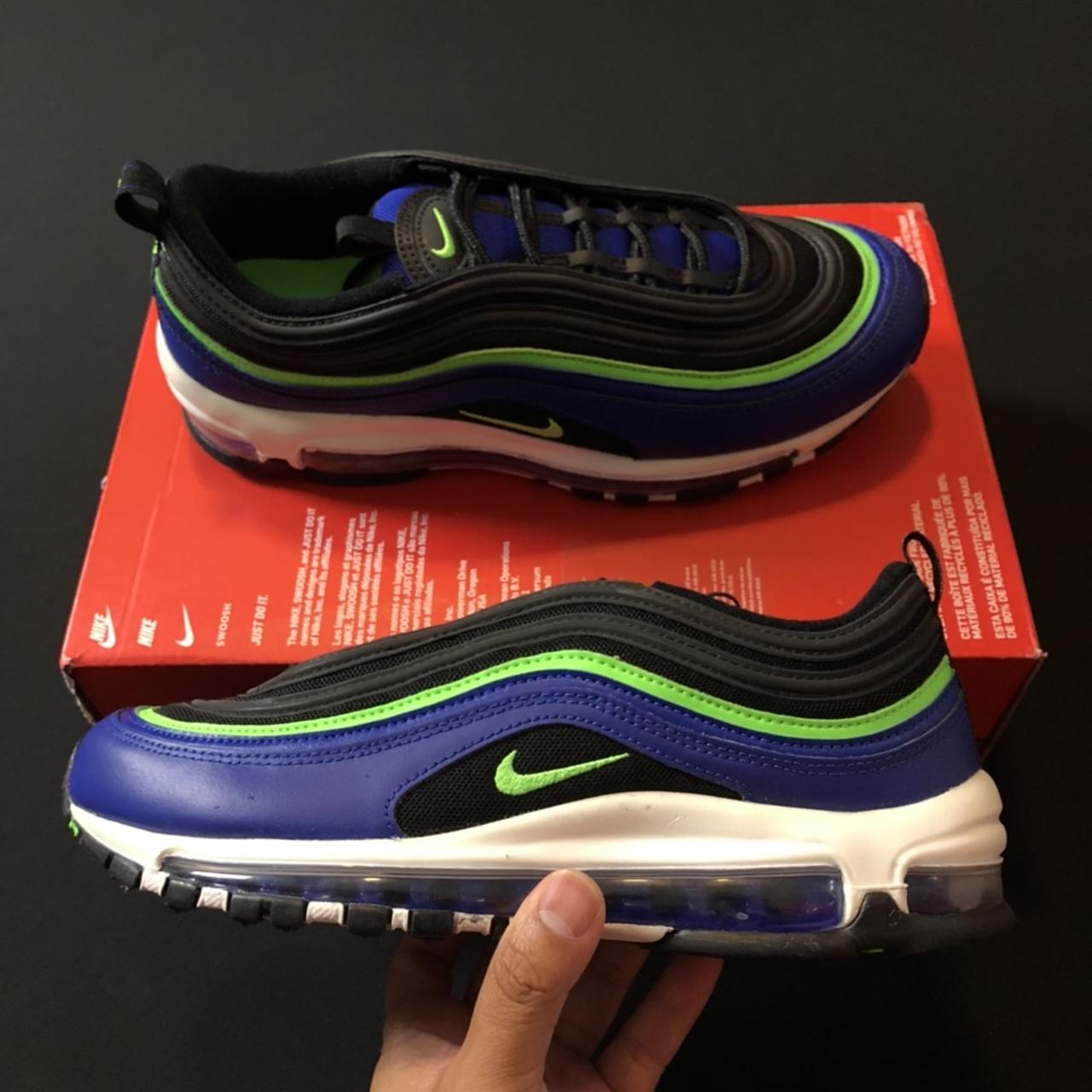 nike air max 97 hyper blue green strike