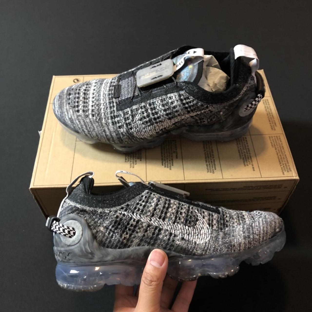 Nike Women's Air Vapormax 2020 Flyknit “Oreo” Depop