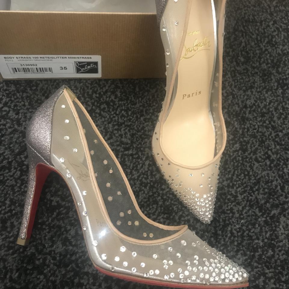 Christian Louboutin Follies Strass Heels Nude : r/Reps