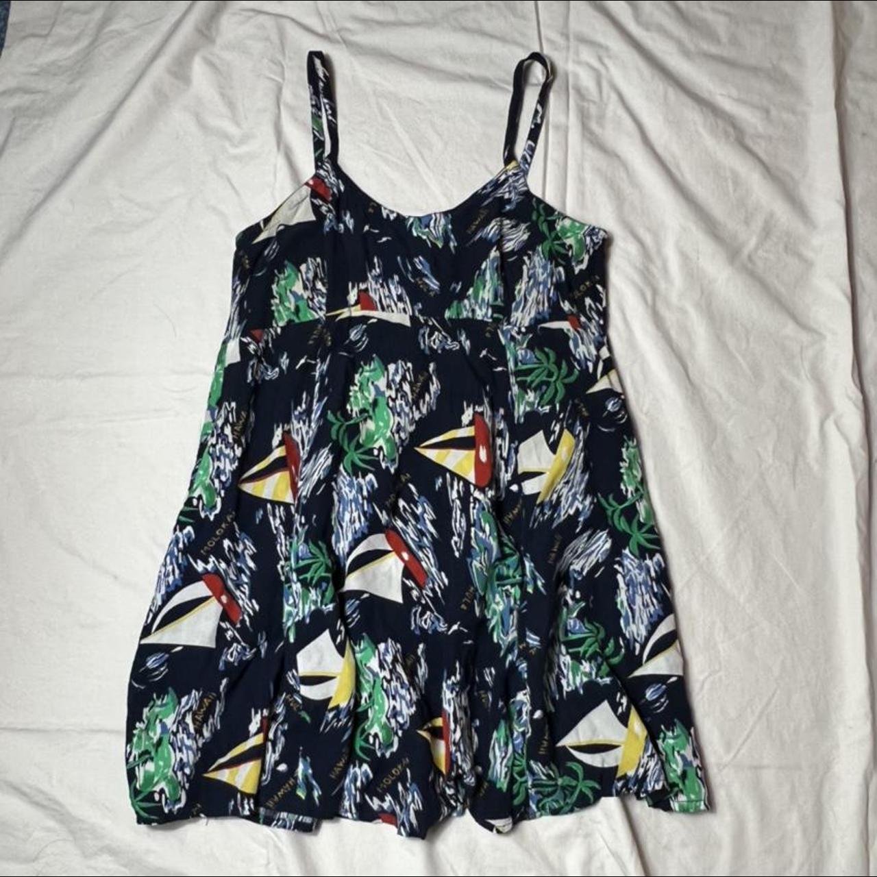 Flowy Pineapple Moon Hawaiian sun dress... - Depop