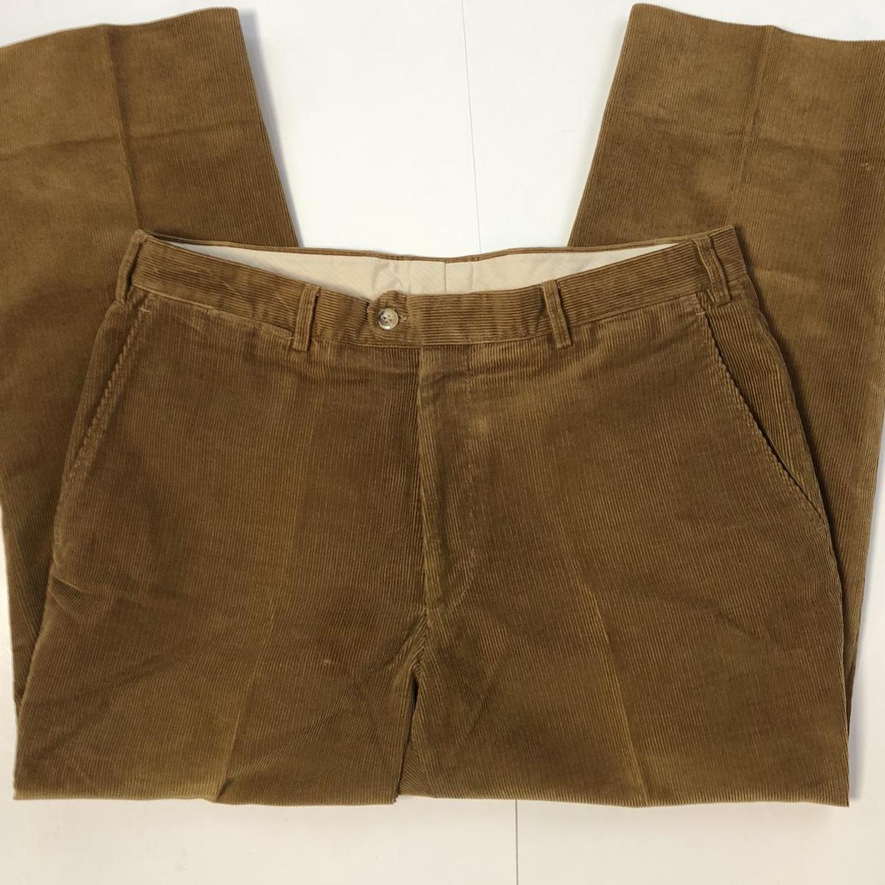 Vintage Scott Barber Corduroy Light Brown trousers... - Depop