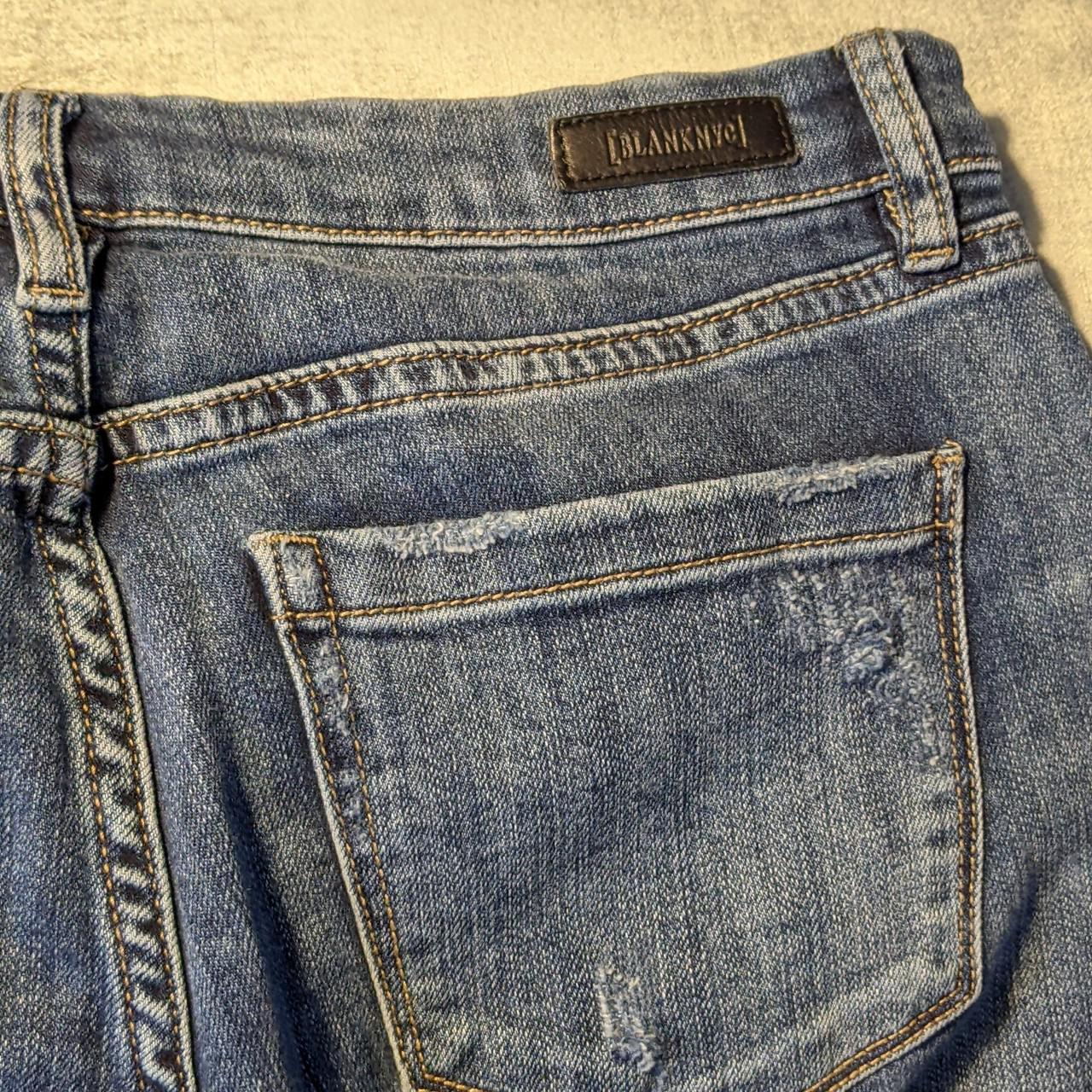 BlankNYC Skinny Low Rise Block Jeans Size 27 with a... - Depop